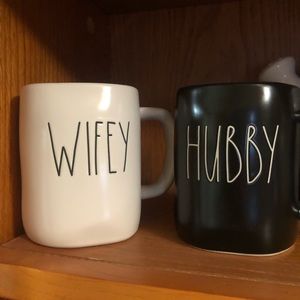 Rae Dunn hubby and wifey mug